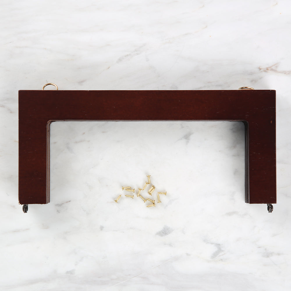 Akçaylar Ahşap Çanta Bursu Büyük Boy - Kahverengi